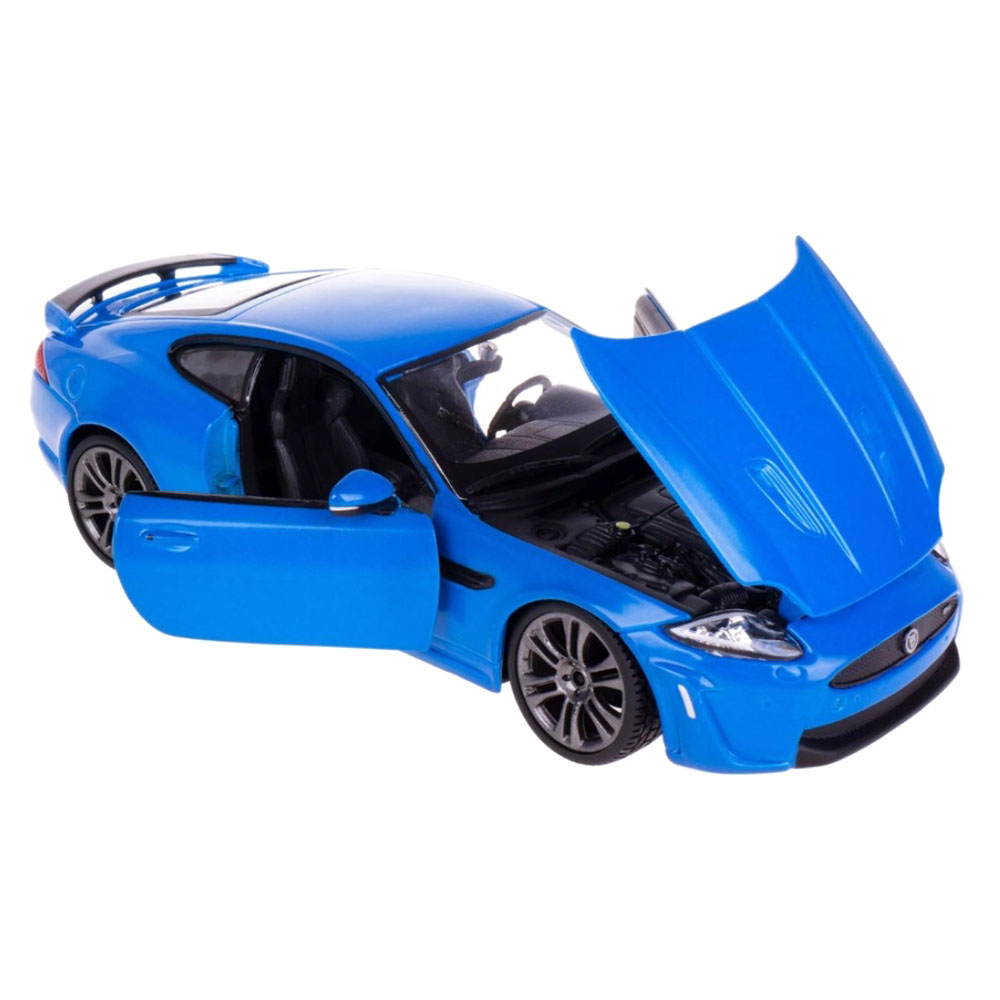 Miniatura Jaguar XKR-S Azul Bburago 1/24 - Imagem 4