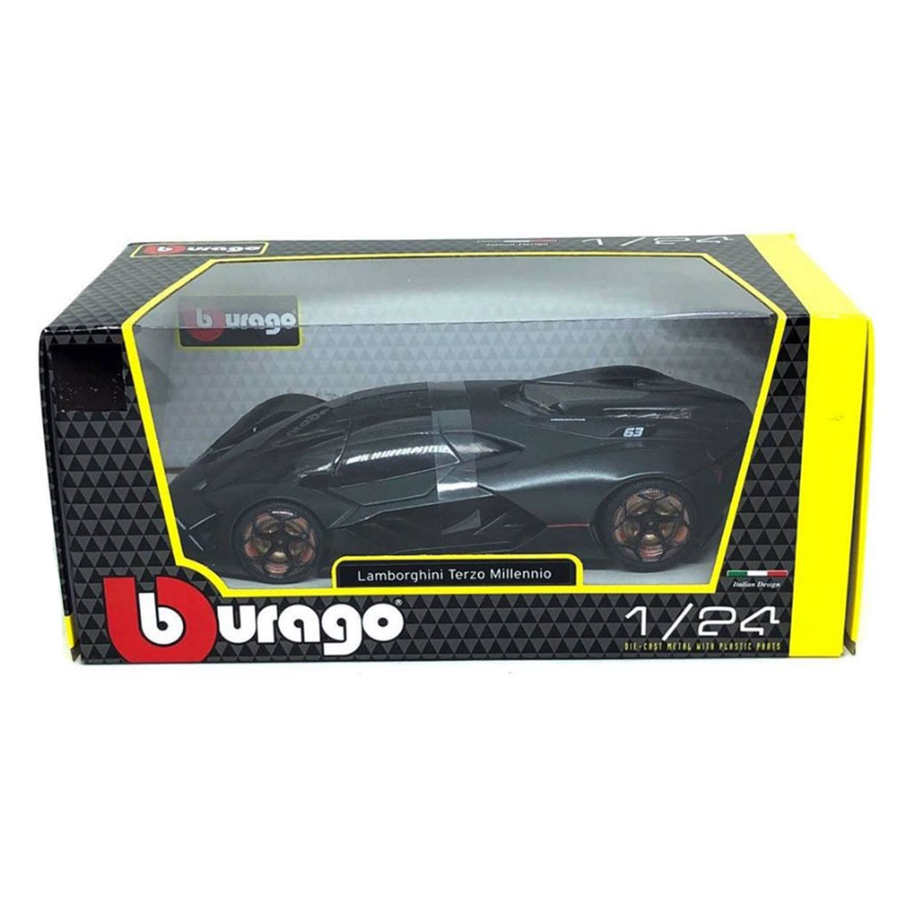 Miniatura Lamborghini Terzo Millennio Grafite Bburago 1/24 - Imagem 6
