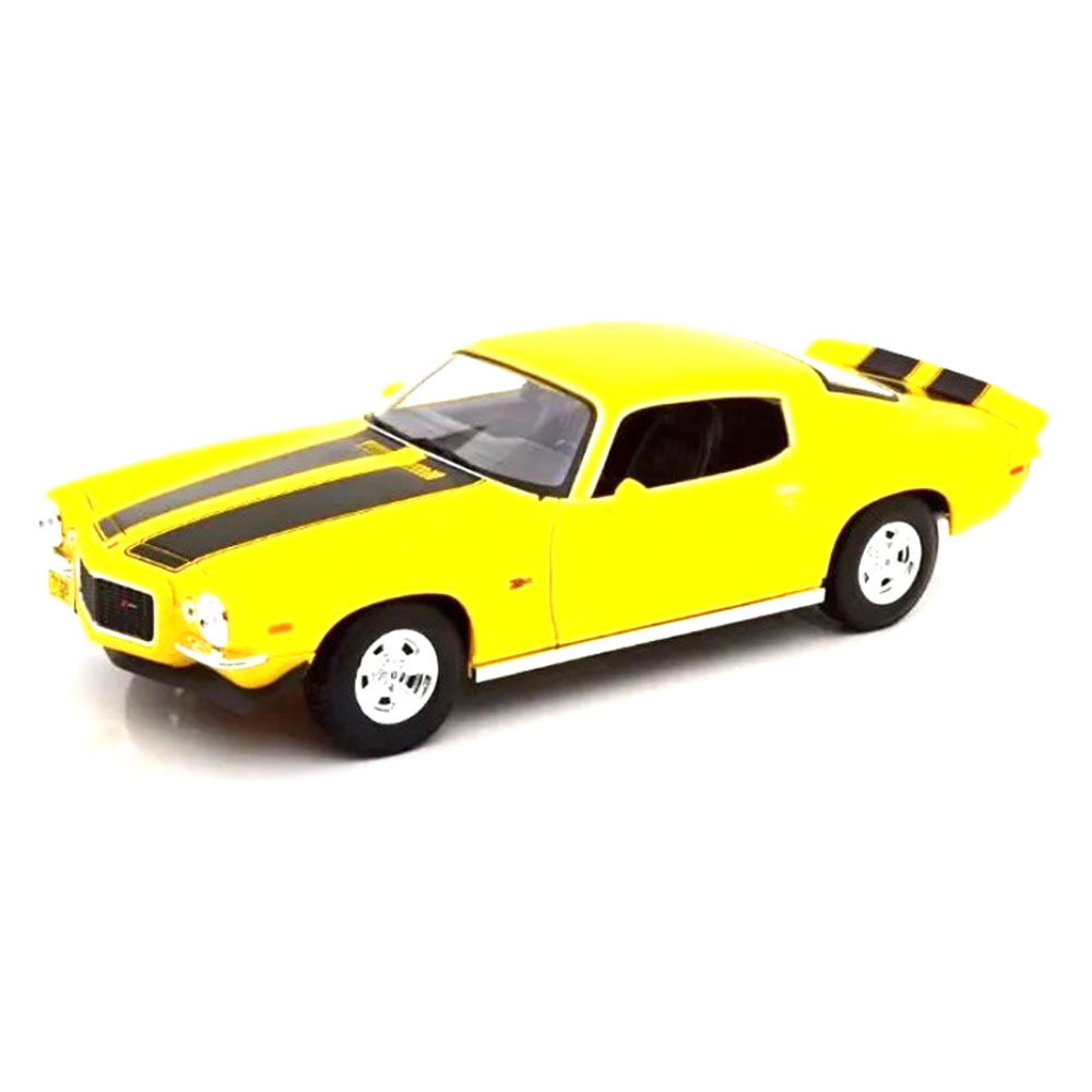 Miniatura Chevy Camaro 1971 Amarelo Maisto 1/18