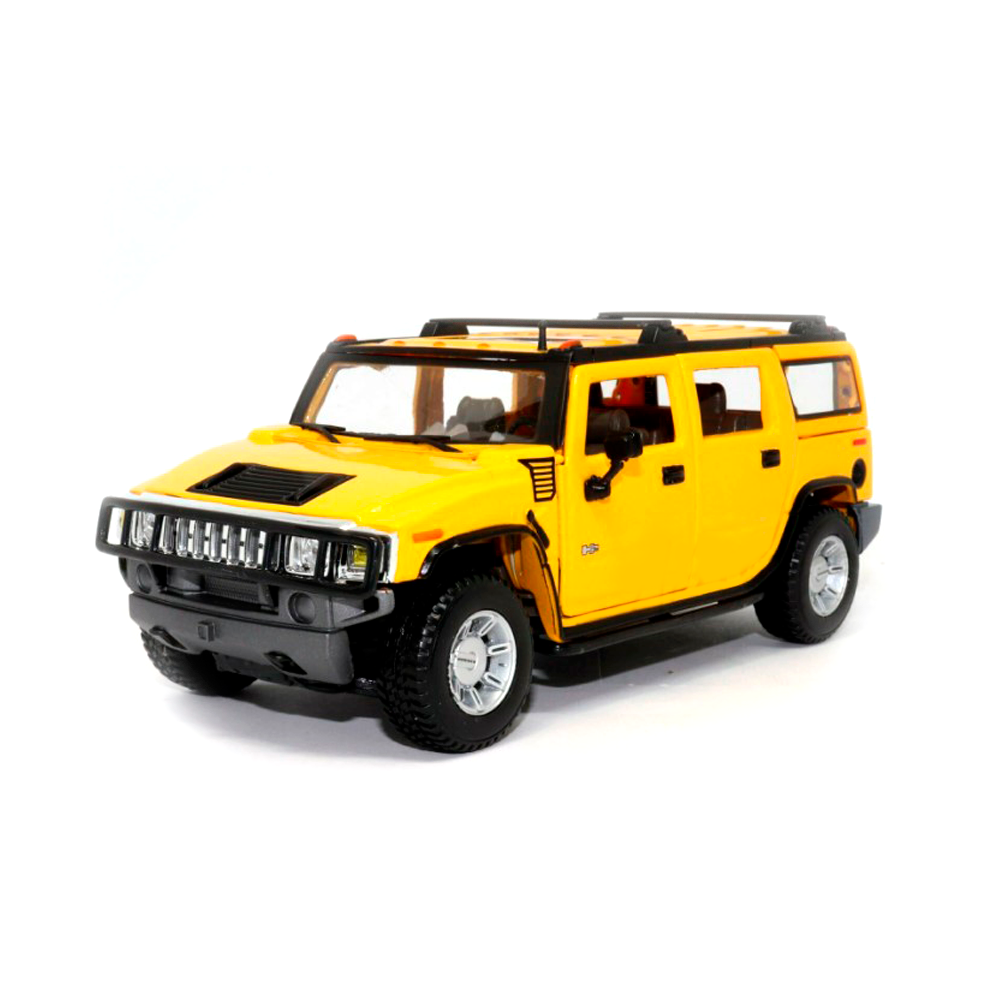 Miniatura Hummer H2 SUV 2003 Amarelo Maisto 1/27
