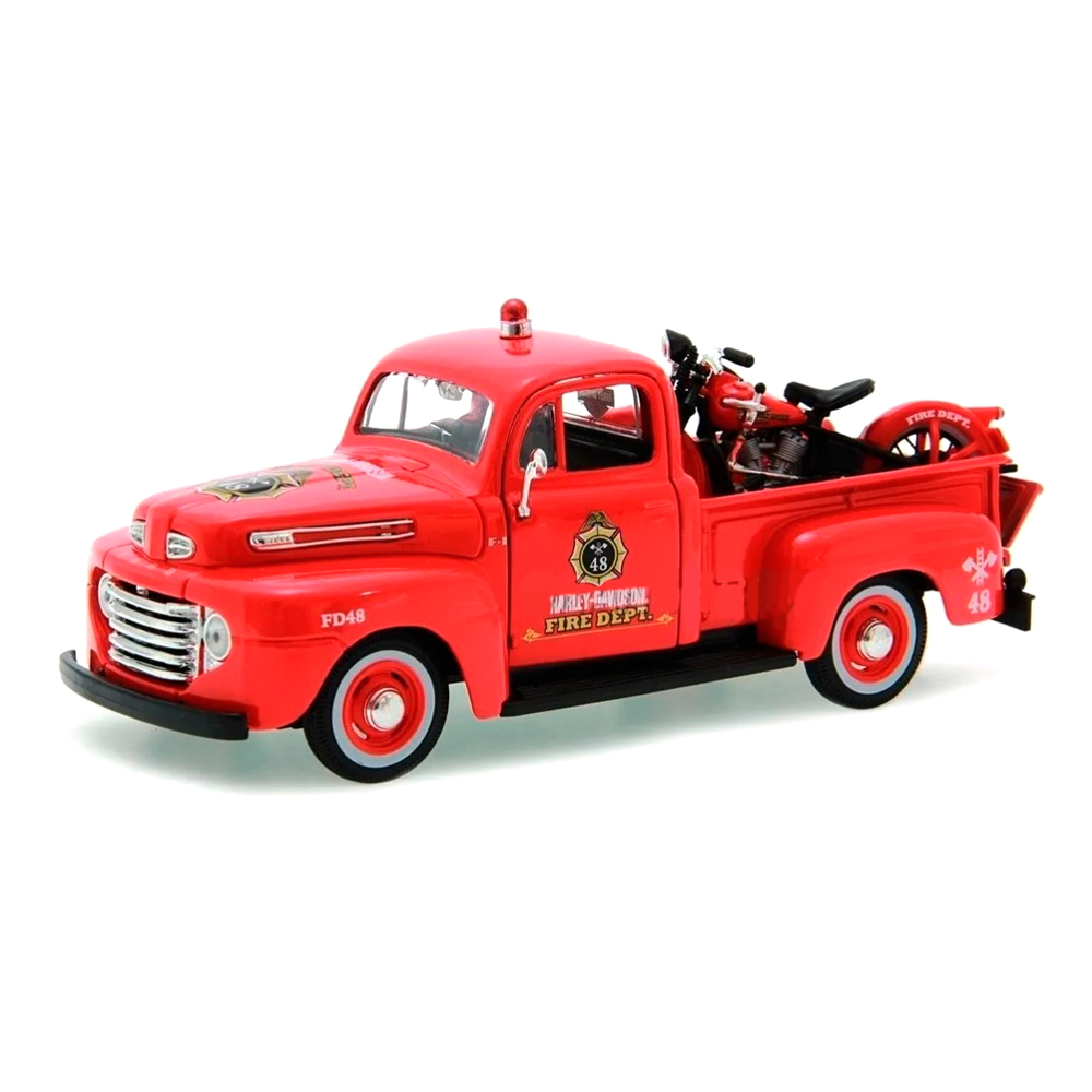 Miniatura Ford F-1 1948 1/24 Harley El Knucklehead 1936 1/24