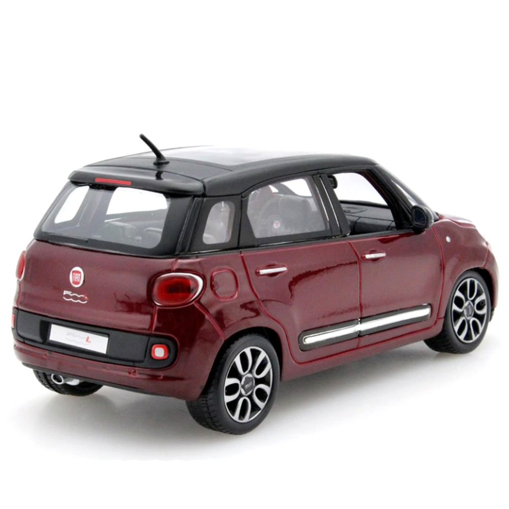 Miniatura Fiat 500 L Vinho Bburago 1/24 - Imagem 3
