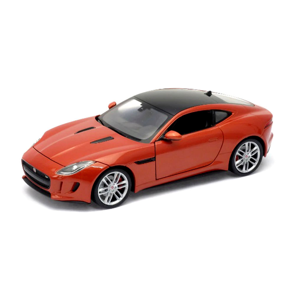 Miniatura Jaguar F-Type Coupe Laranja Welly 1/24