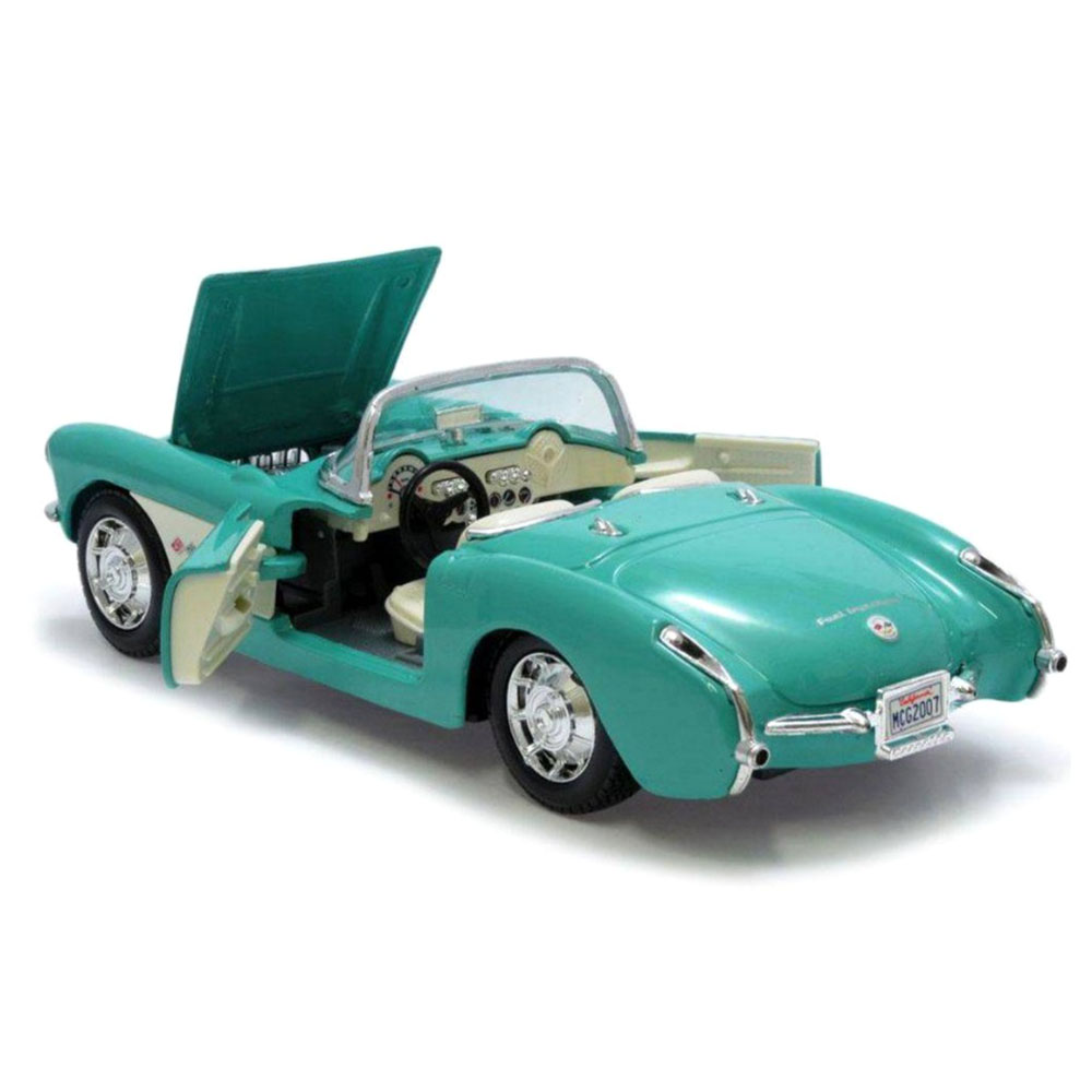 Miniatura Chevrolet Corvette 1957 Verde Maisto 1/24 - Imagem 2