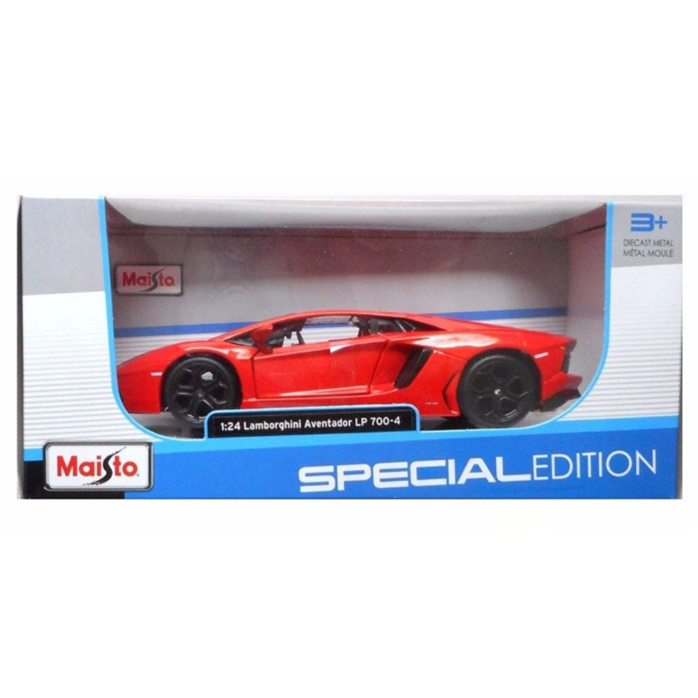 Miniatura Lamborghini Aventador LP 700-4 Laranja Maisto 1/24 - Imagem 4