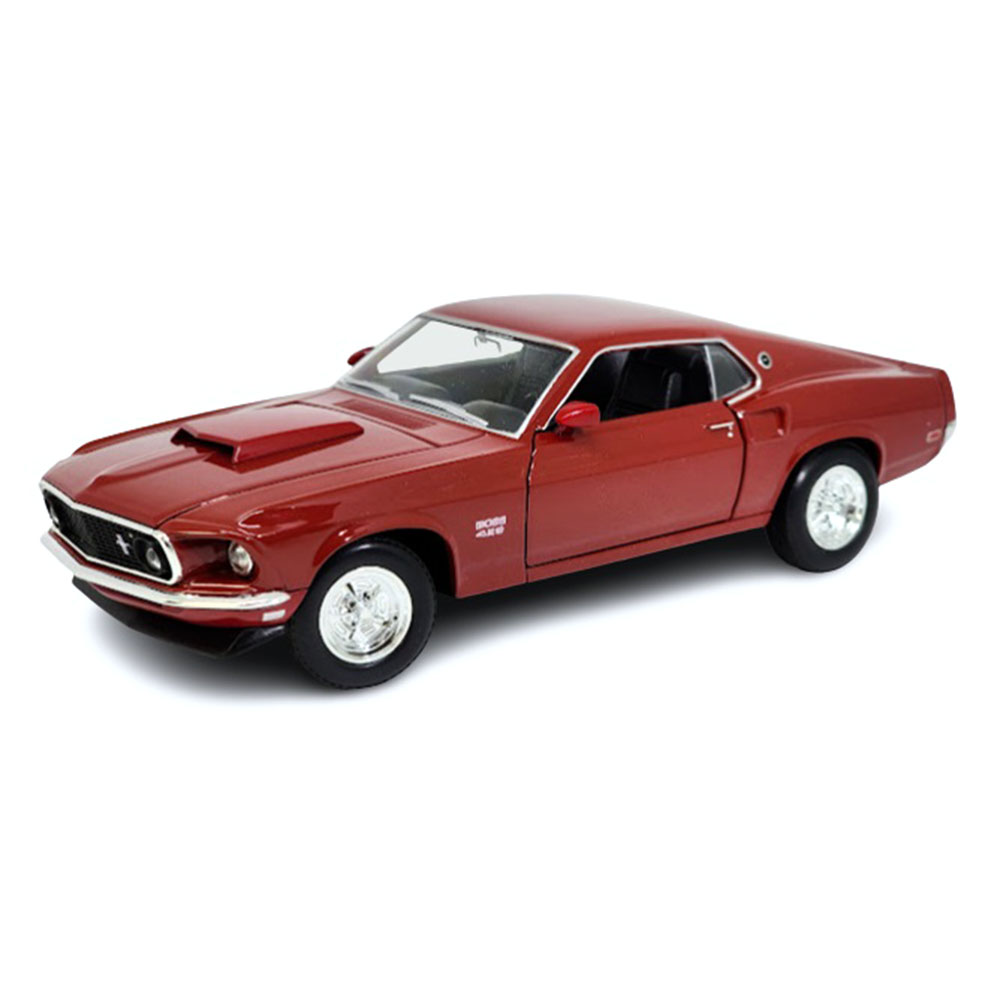 Miniatura Ford Mustang Boss 429 Vermelho Welly 1/24
