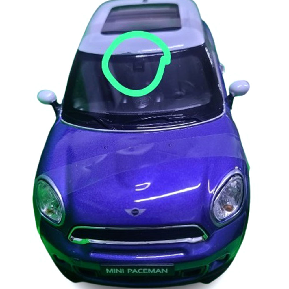Miniatura Mini Cooper S Paceman Azul Welly 1/24 C/Defeito - Imagem 6