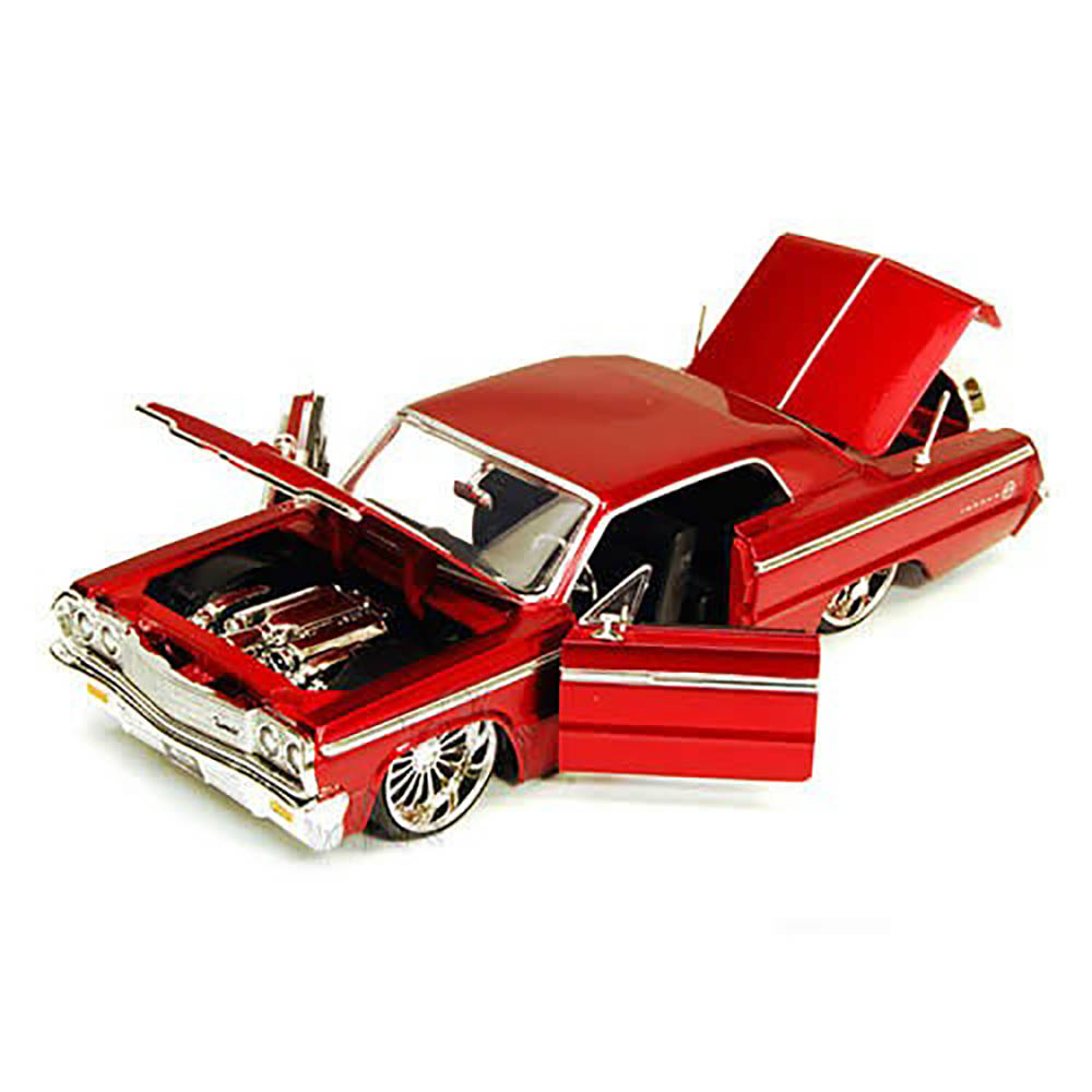 Miniatura Chevy Impala 1964 Vinho Jada Toys 1/24 - Imagem 2