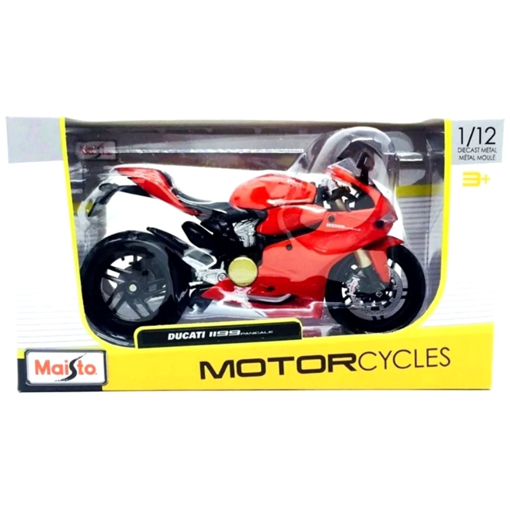 Miniatura Ducati 1199 Panigale Vermelho Maisto 1/12 - Imagem 4