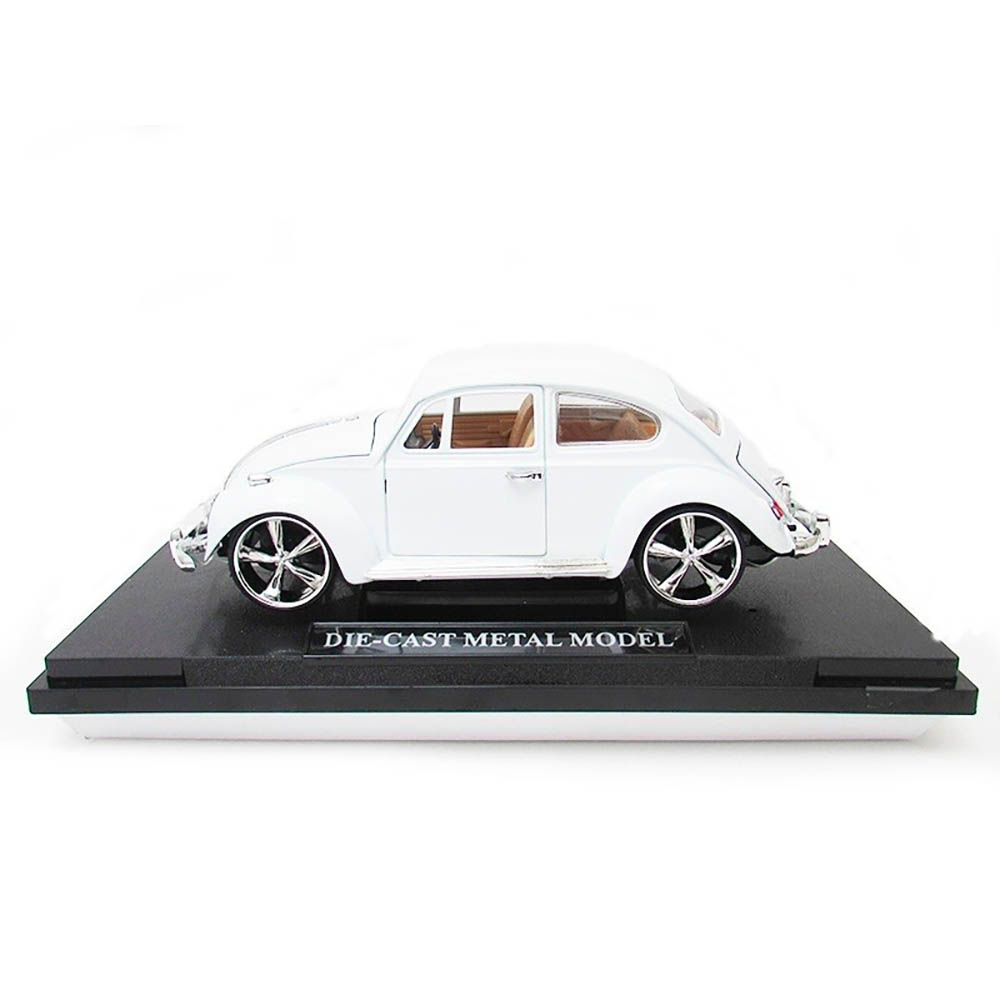 Volkswagen Fusca Beetle 1:18 Branco Hua Peng - Imagem 4