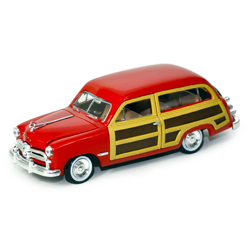 Miniatura Ford Woody Wagon 1949 Vermelho Motormax 1/24