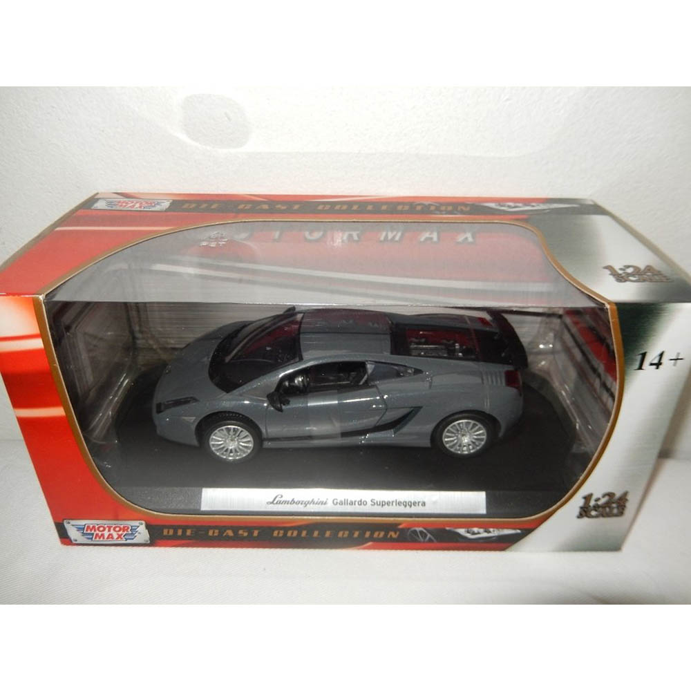 Miniatura Lamborghini Gallardo Superleggera Cinza 1/24 - Imagem 4