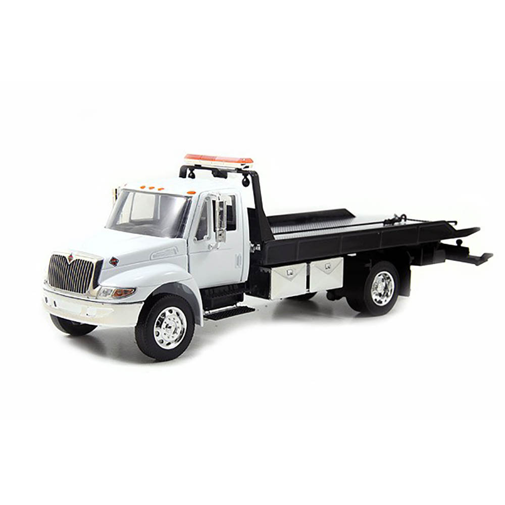Caminhão Plataforma International Durastar 4400 Flat Bed 1:24 Jada Toys Branco - Imagem 3