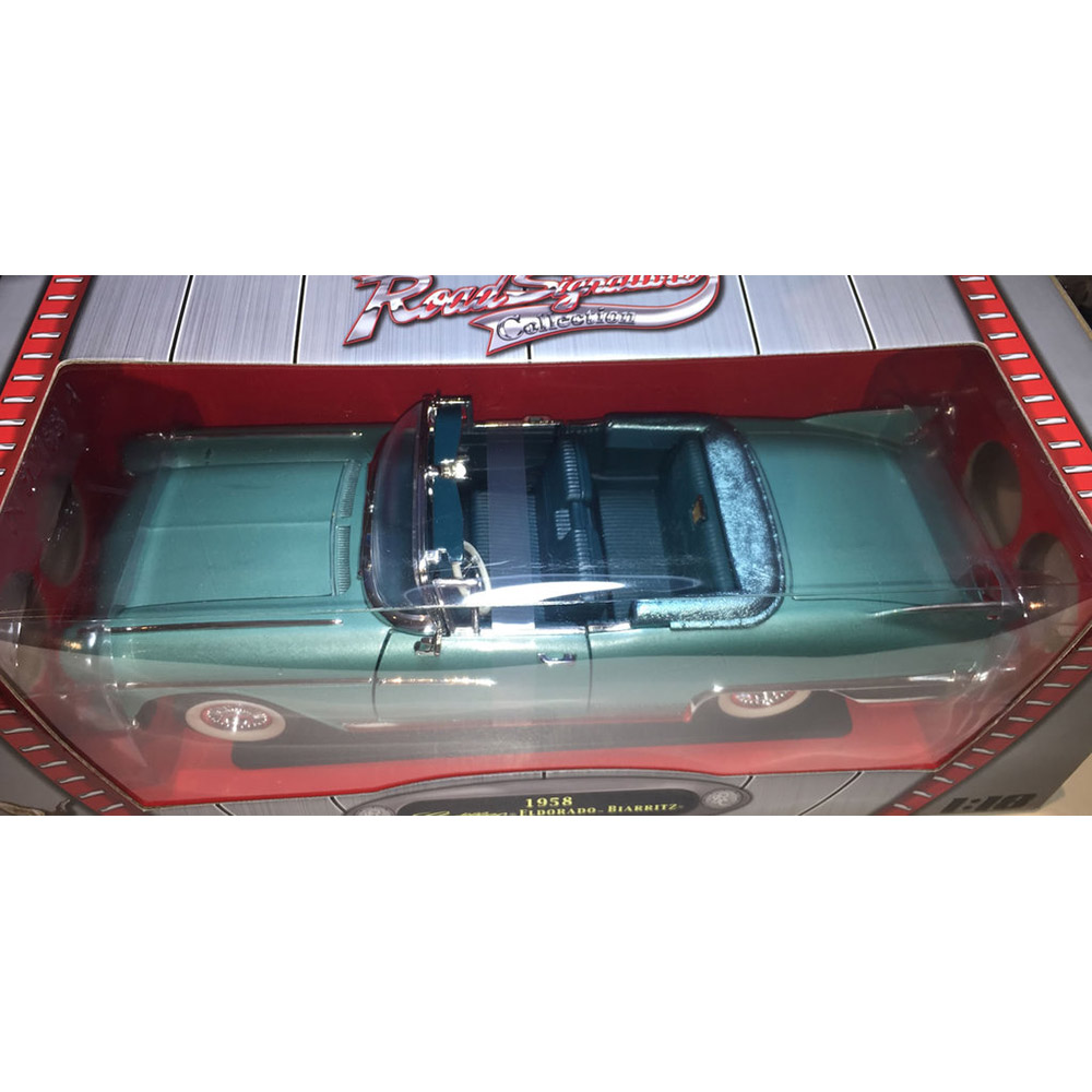 1958 Cadillac Eldorado Biarritz Conversível 1:18 Yat Ming Verde - Imagem 3