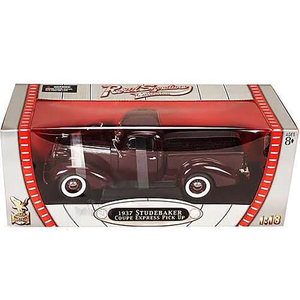 1937 Studebaker Coupe Express Pick Up 1:18 Yat Ming Vinho - Imagem 2