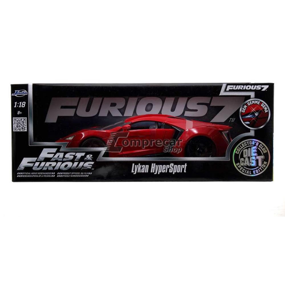2015 Lykan Hypersport Velozes e Furiosos 7 1:18 Jada - Imagem 6