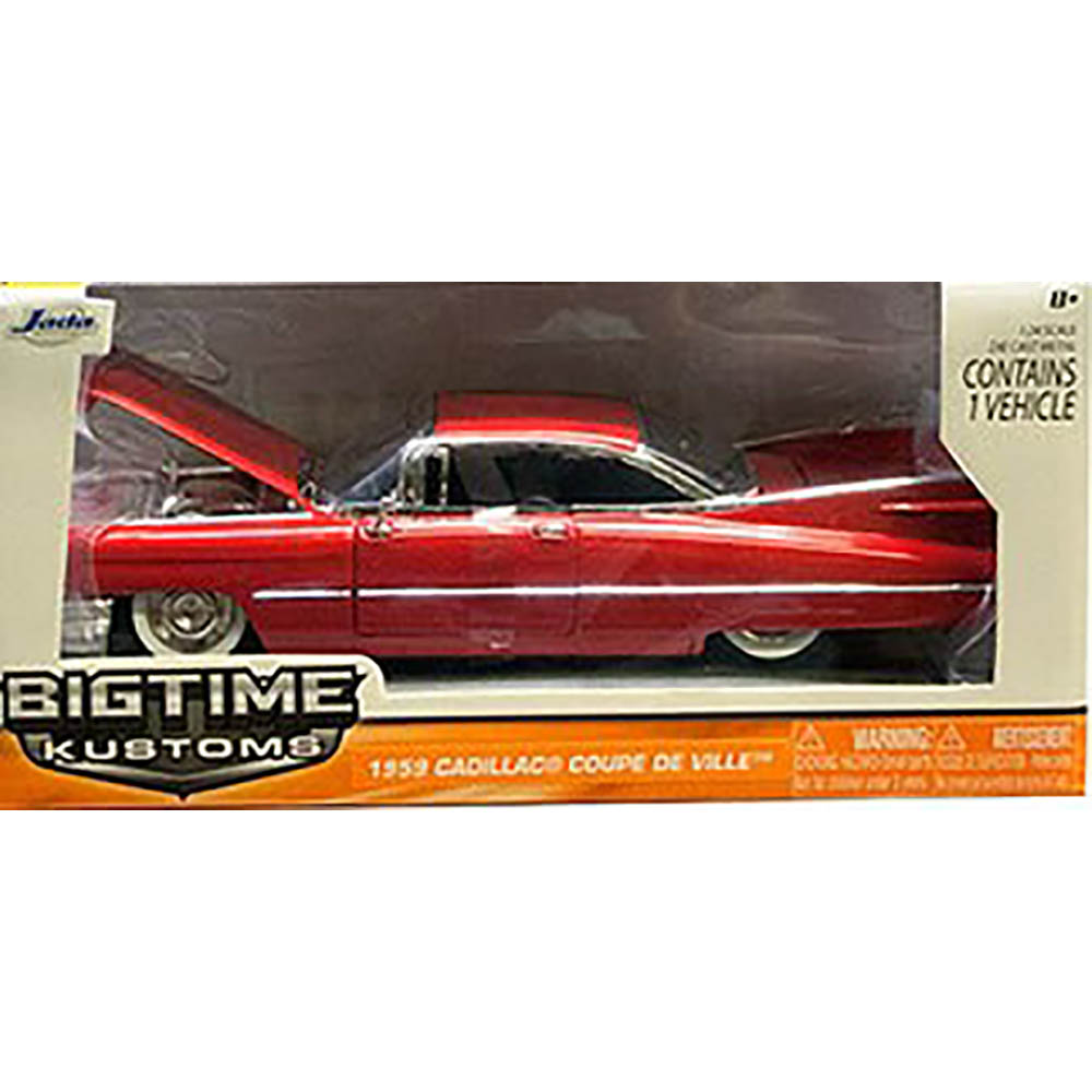 Cadillac Coupe De Ville 1959 1:24 Jada Toys Vermelho - Imagem 2