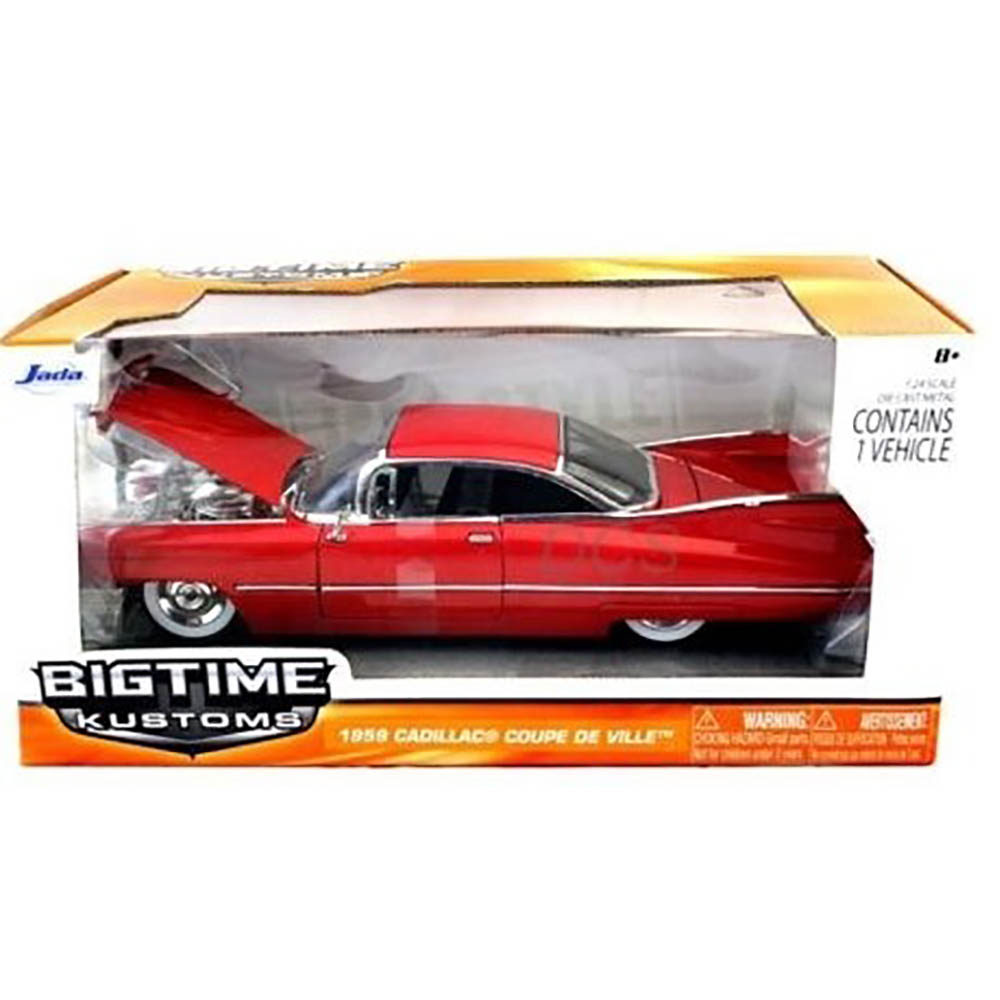 Cadillac Coupe De Ville 1959 1:24 Jada Toys Vermelho - Imagem 3