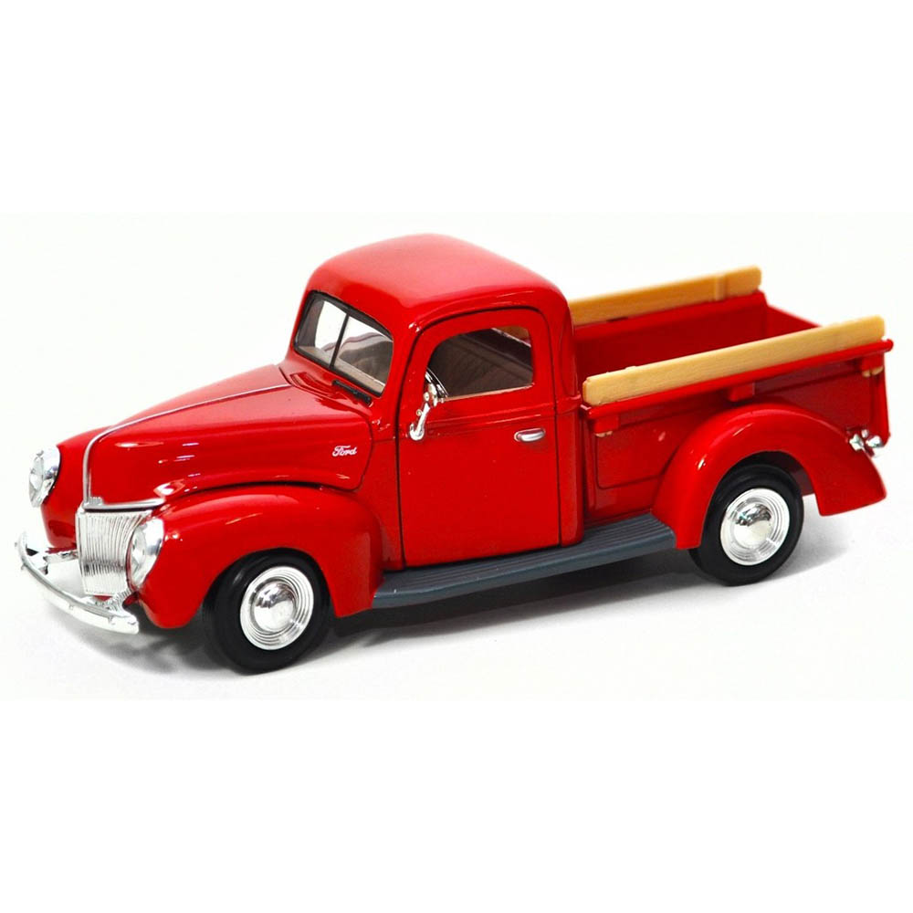 1940 Ford Pick up 1:24 Motormax Vermelho