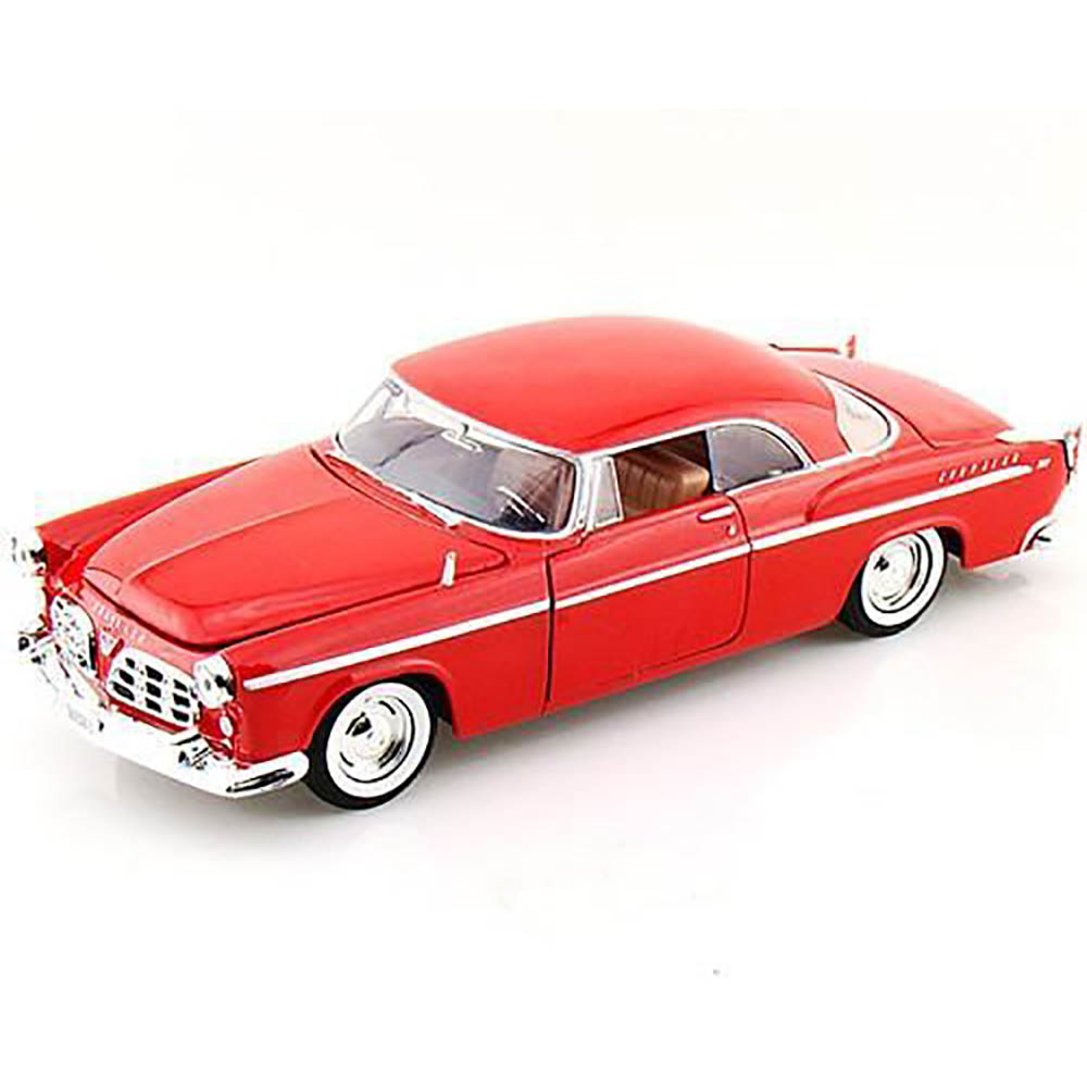 Chrysler C300 1955 1:24 Motormax Vermelho