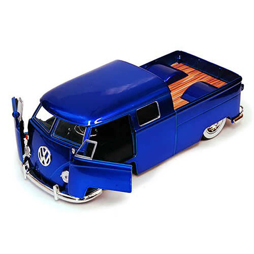 Miniatura Volkswagen Kombi Bus Pickup 1963 Azul Jada 1/24 - Imagem 2