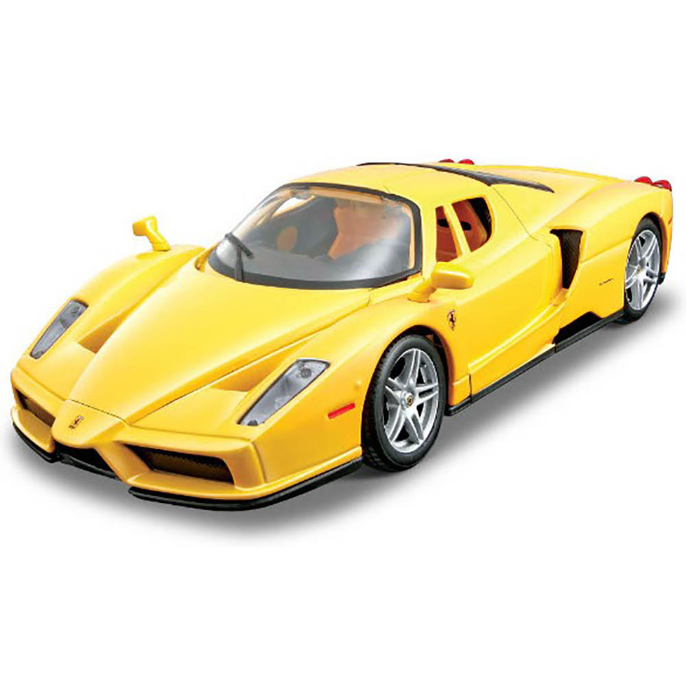 Miniatura Kit Para Montar Enzo Ferrari Amarelo Maisto 1/24