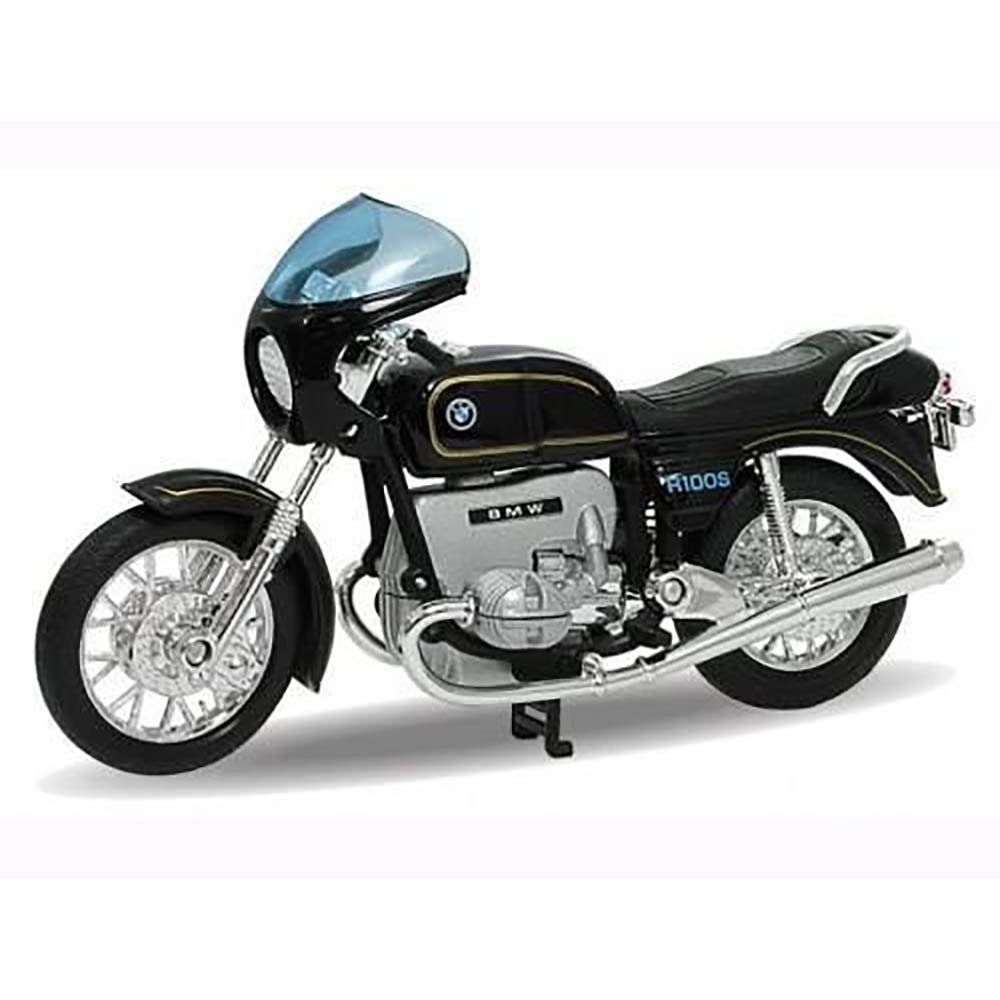 Miniatura Bmw R100 S Preto Welly 1/18