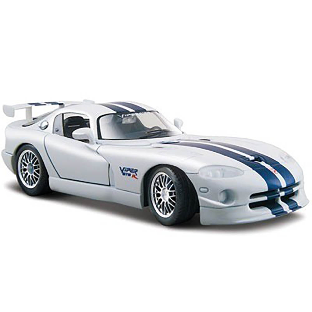 Miniatura Dodge Viper Gt2 Branco Maisto 1/24 - Imagem 3