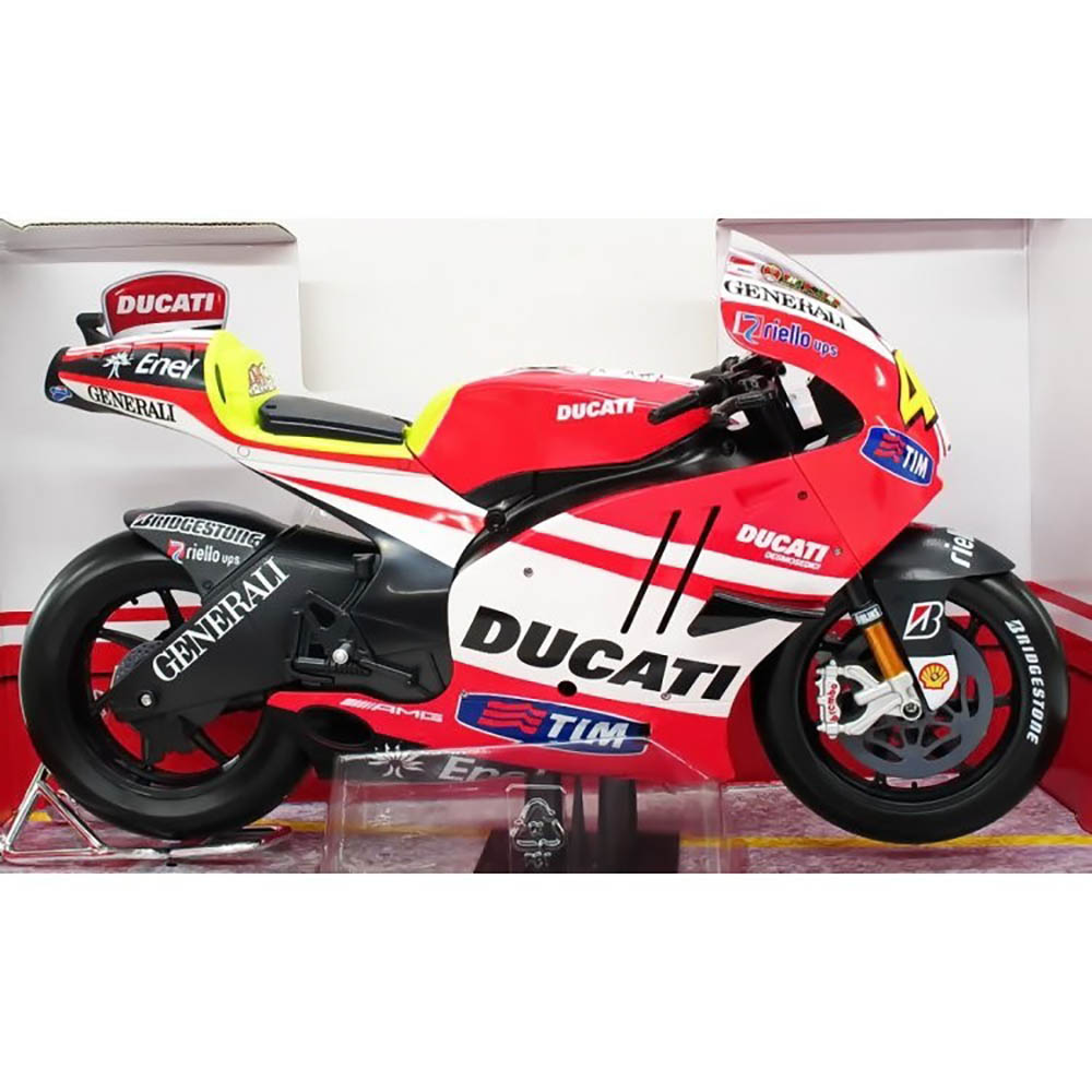 Miniatura Ducati Desmosedici 2011 V Rossi Maisto 35 Cm 1/6 - Imagem 2