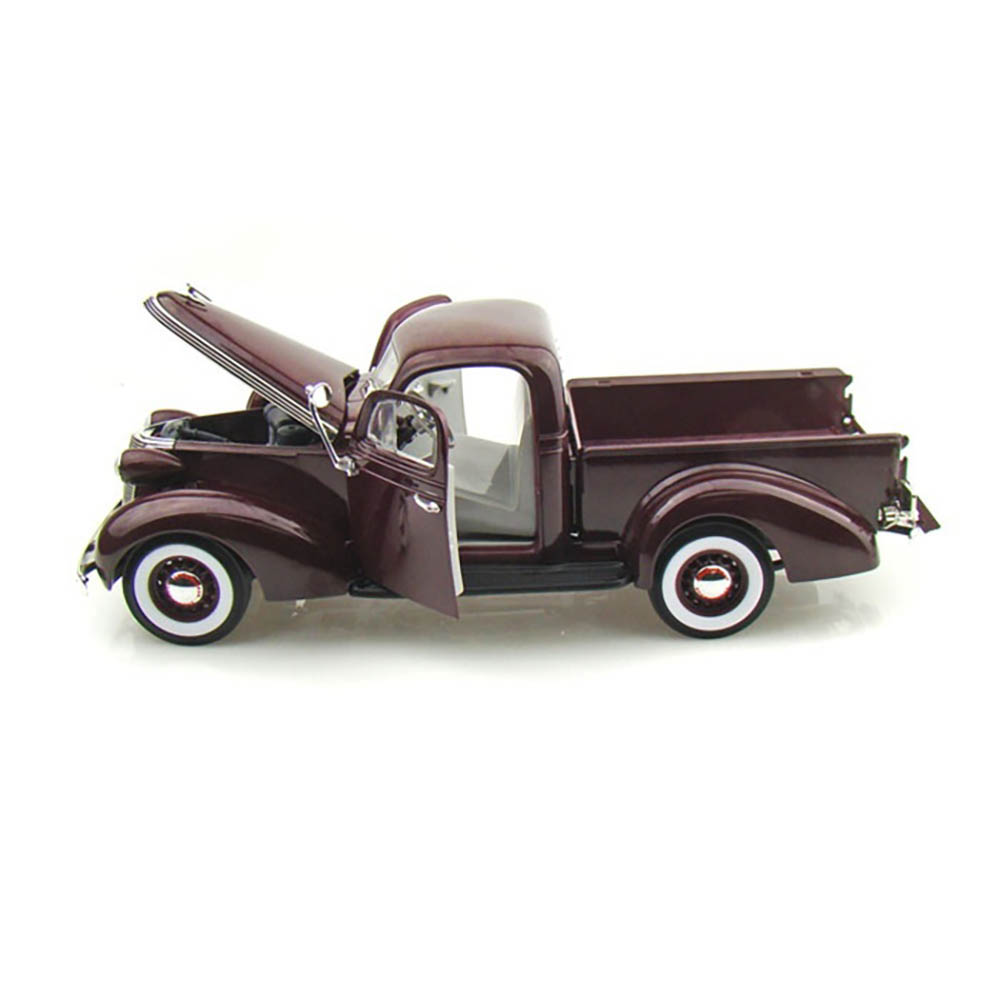 1937 Studebaker Coupe Express Pick Up 1:18 Yat Ming Vinho - Imagem 3