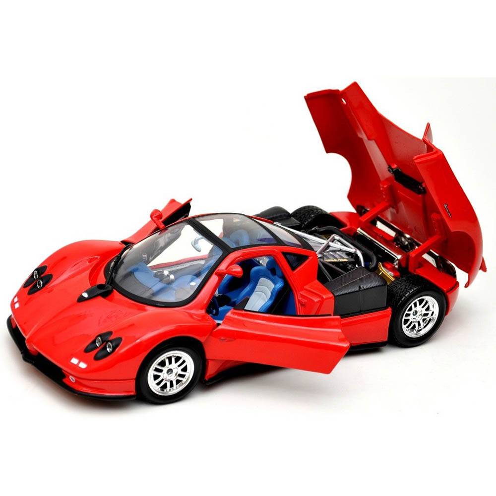 Miniatura Pagani Zonda C12 Vermelho Motormax 1/18 - Imagem 2