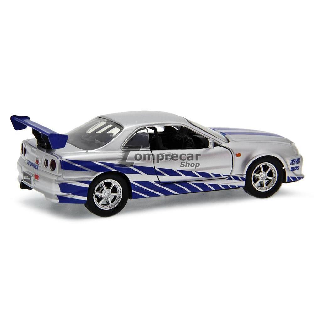 Nissan GT-R Skyline R34 Velozes e Furiosos 1:32 Jada Toys - Imagem 2