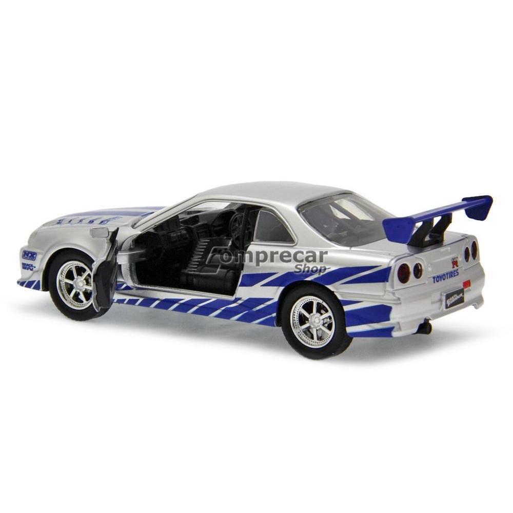 Nissan GT-R Skyline R34 Velozes e Furiosos 1:32 Jada Toys - Imagem 3