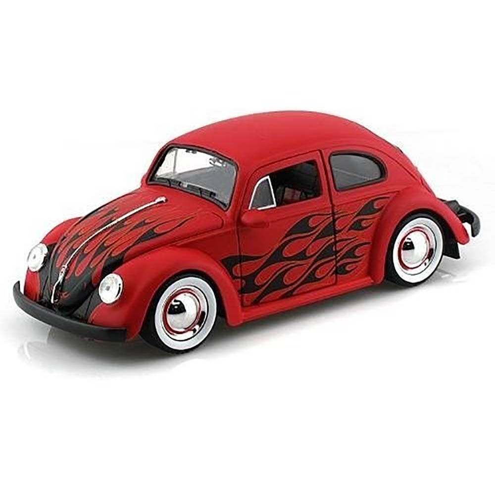 Miniatura Fusca Beetle Flames 1959 Vermelho Jada Toys 1/24