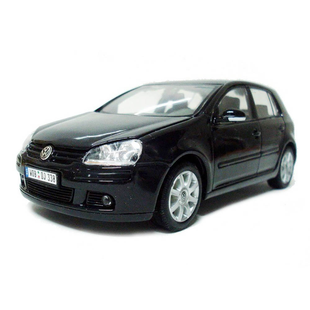 Miniatura Volkswagen Golf V Welly Preto 1/24