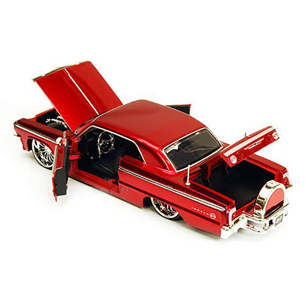Miniatura Chevy Impala 1964 Vinho Jada Toys 1/24 - Imagem 3