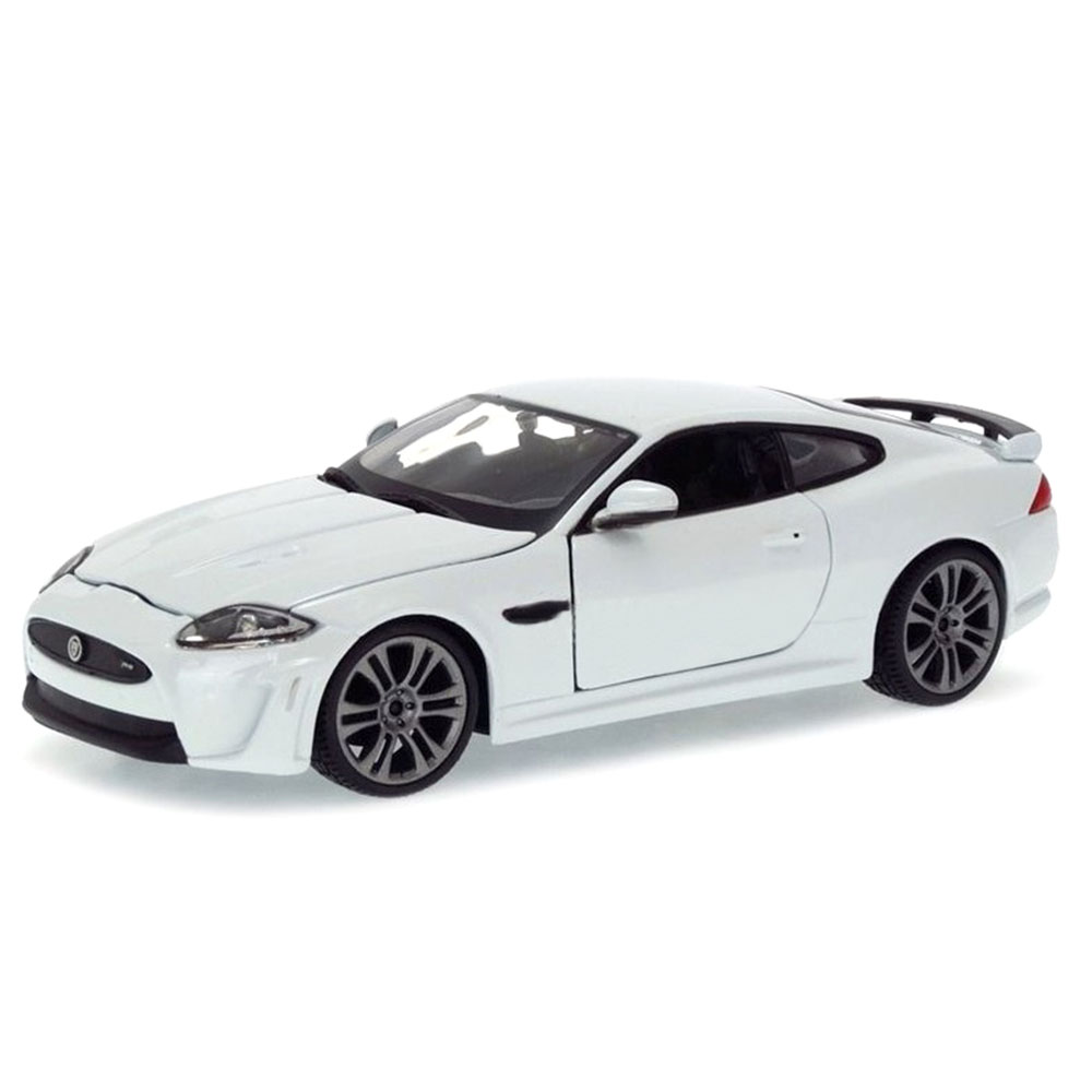 Miniatura Jaguar XKR-S Branco Bburago 1/24