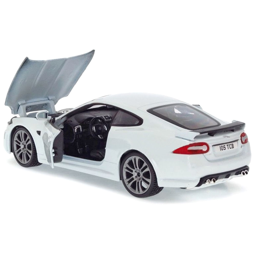 Miniatura Jaguar XKR-S Branco Bburago 1/24 - Imagem 3