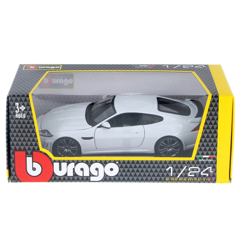 Miniatura Jaguar XKR-S Branco Bburago 1/24 - Imagem 4