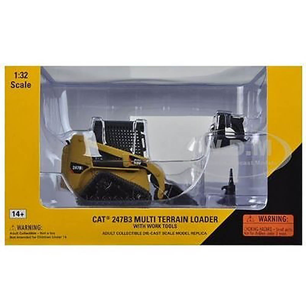 Miniatura Minicarregadeira Caterpillar 247b3 Multi 1/32 - Imagem 3