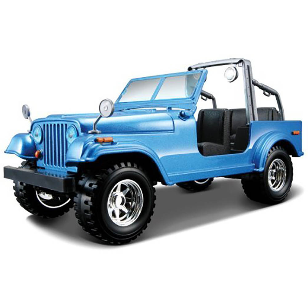 Miniatura Jeep Wrangler Azul Bburago 1/24