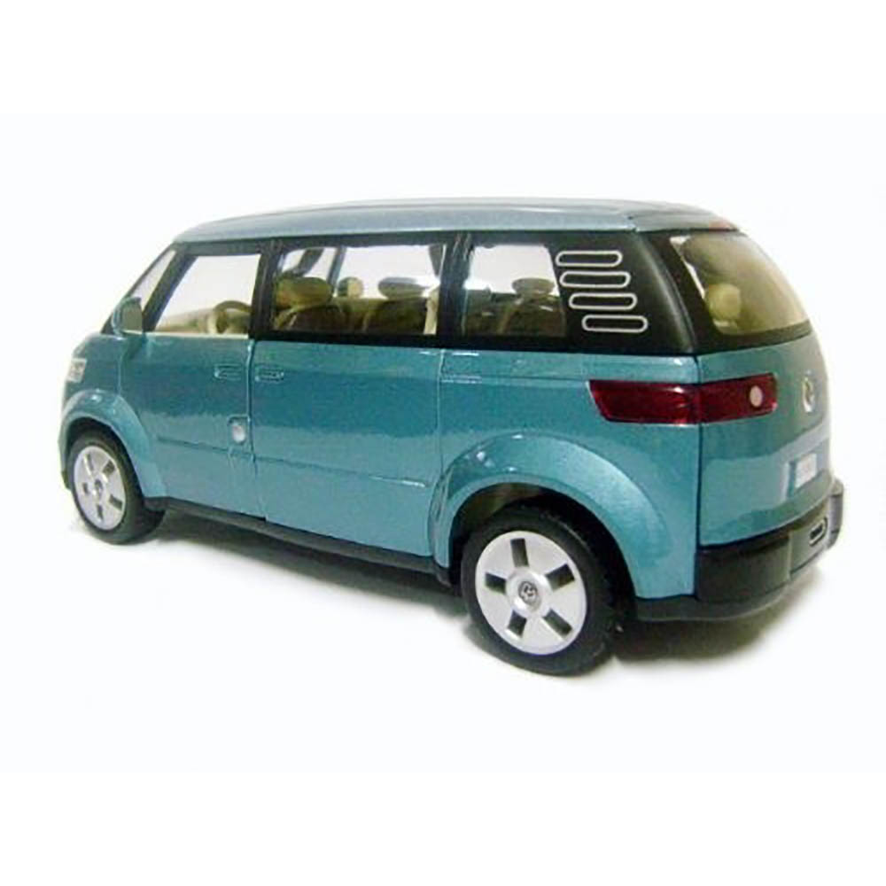 Miniatura Volkswagen Van Microbus 2001 Azul Welly 1/24 - Imagem 2