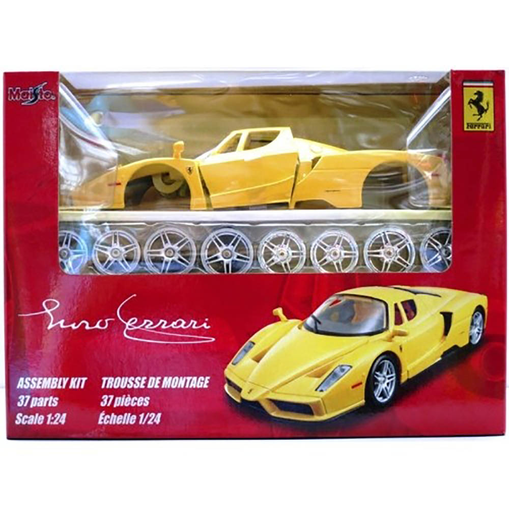 Miniatura Kit Para Montar Enzo Ferrari Amarelo Maisto 1/24 - Imagem 2