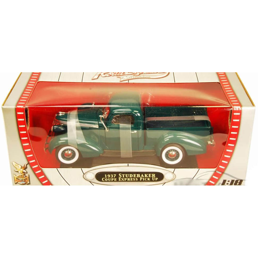 1937 Studebaker Coupe Express Pick Up 1:18 Yat Ming Verde - Imagem 3