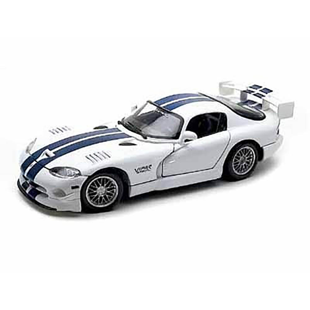 Miniatura Dodge Viper Gt2 Branco Maisto 1/24 - Imagem 5