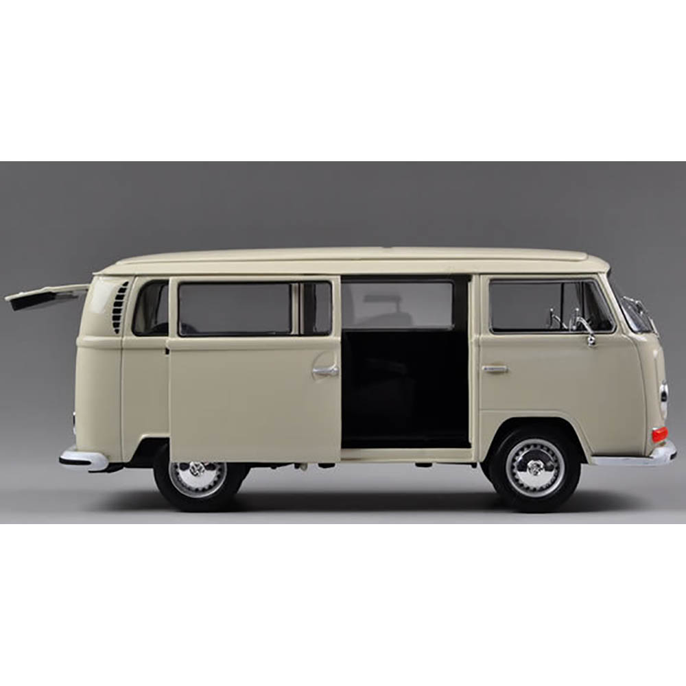1972 Volkswagen Kombi Bus T2 1:24 Welly Bege - Imagem 2
