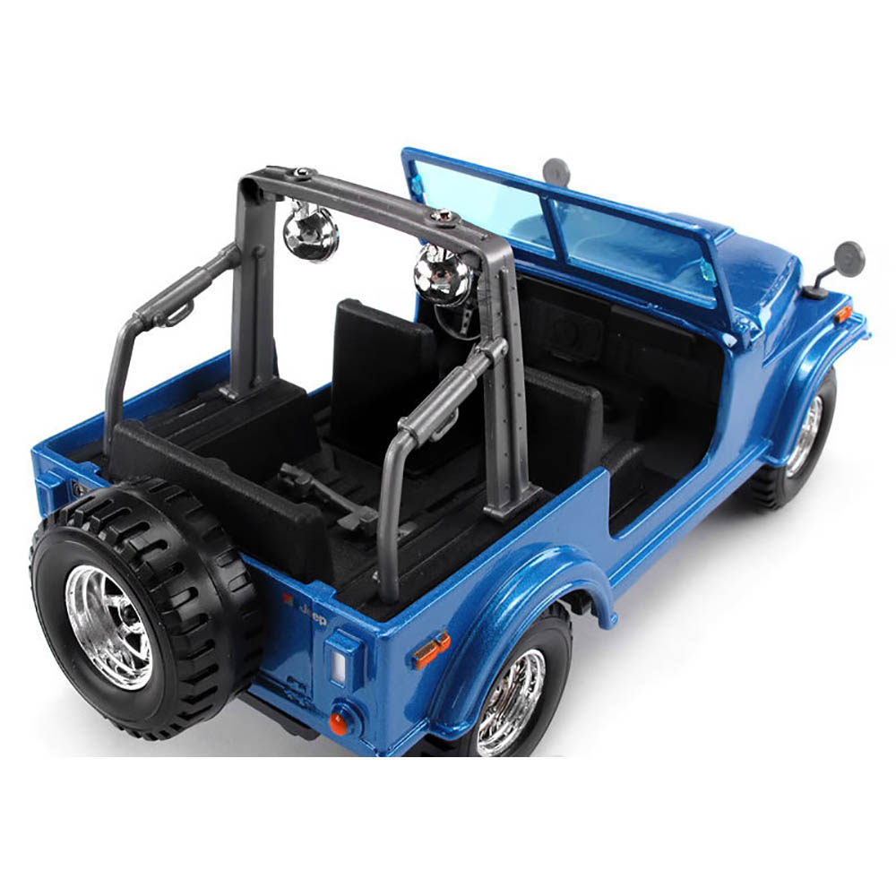 Miniatura Jeep Wrangler Azul Bburago 1/24 - Imagem 4