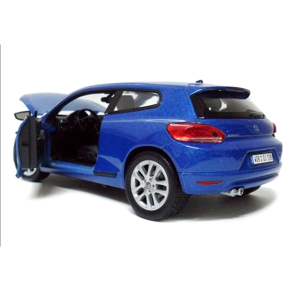 Miniatura Volkswagen Scirocco Azul Welly 1/24 - Imagem 4