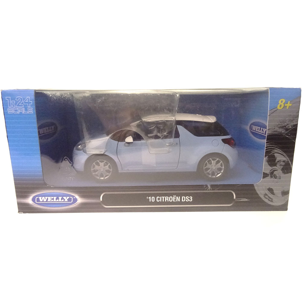 Miniatura Citroën Ds3 2010 Azul Welly 1/24 - Imagem 5