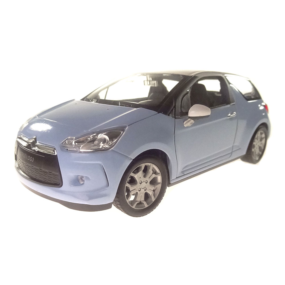 Miniatura Citroën Ds3 2010 Azul Welly 1/24